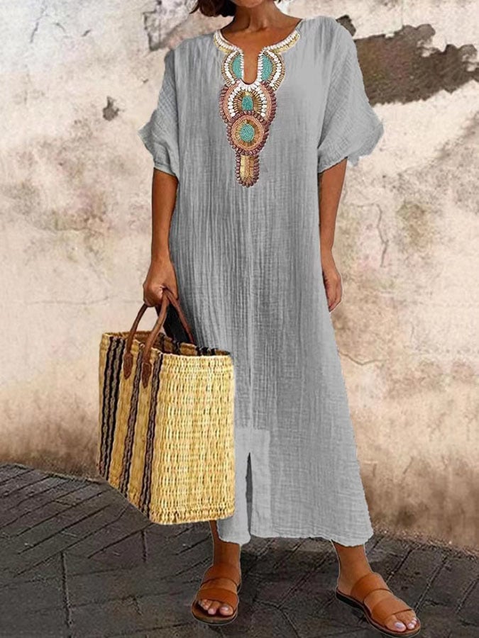 Maxi-Sommerkleid mit Trägern – Amira