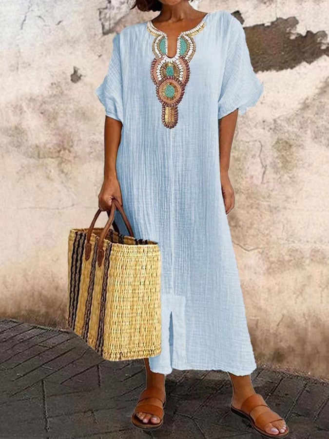 Maxi-Sommerkleid mit Trägern – Amira