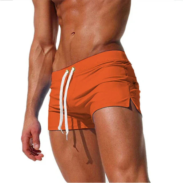 Schnelltrocknende Herren-Schwimmshorts mit Taschen – Leano