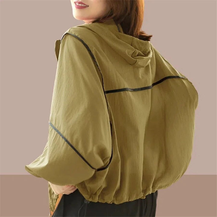 Luftige Damen Sommer Hoodie Jacke mit Oversized Passform – Zoë