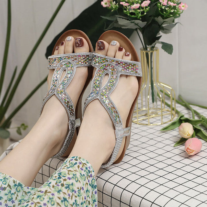 Luxus Damen Sandalen mit Keilabsatz – Celeste