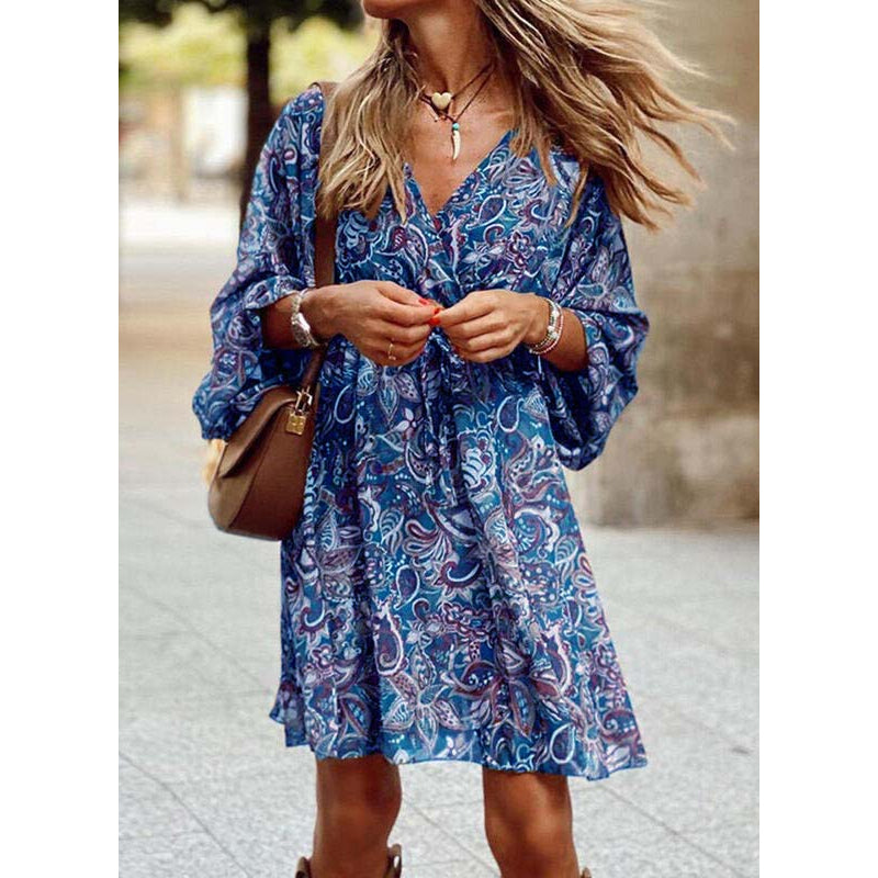 Luftiges Sommer-Midikleid mit taillierter Passform – Elina
