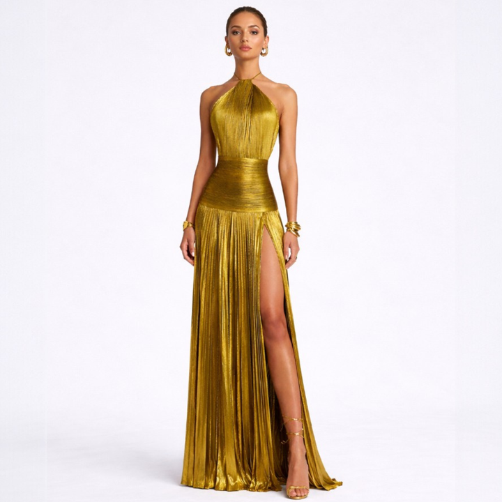 Marlies – Kleid Halter Aperto sulla Schiena Metallico – Produktansicht 1