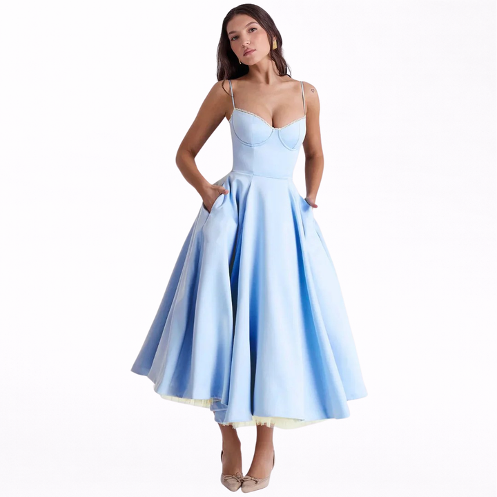 Britta – Midikleid aus Luxus – Produktansicht 1