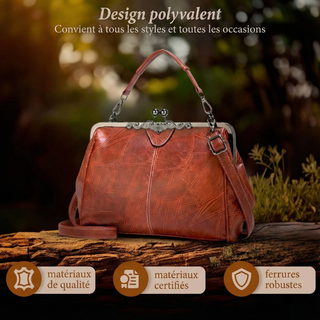 Martha – Vintage-Ledertasche – Produktansicht 3