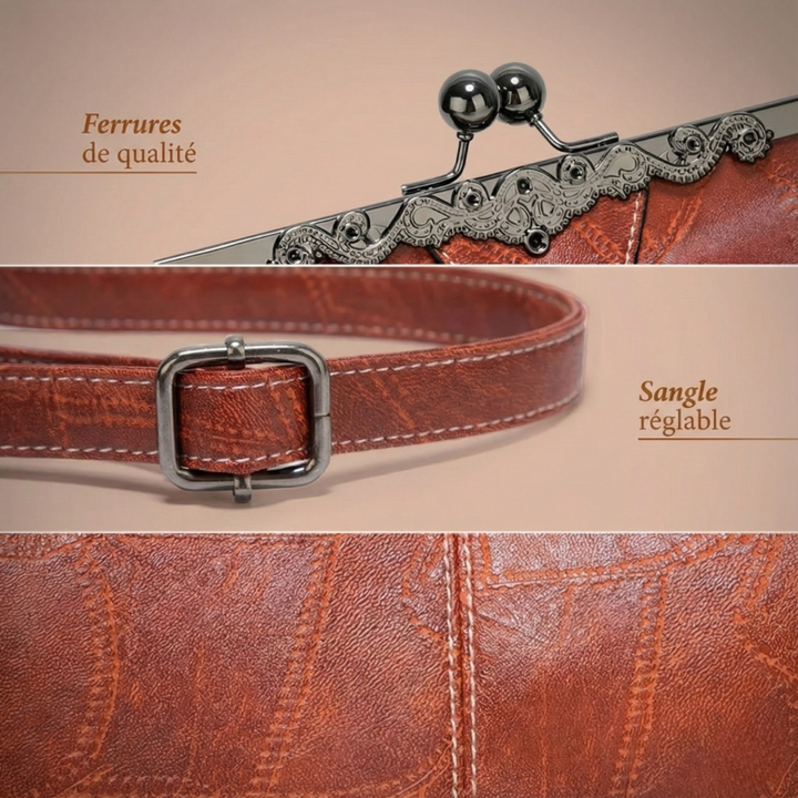 Martha – Vintage-Ledertasche – Produktansicht 5