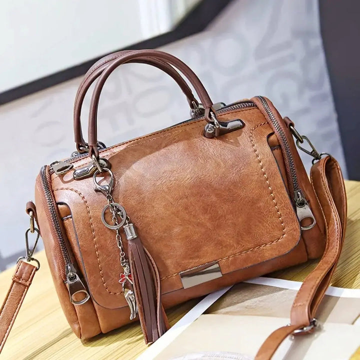Rose – Ledertasche mit Struktur – Produktansicht 1