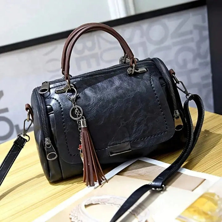 Rose – Ledertasche mit Struktur – Produktansicht 3