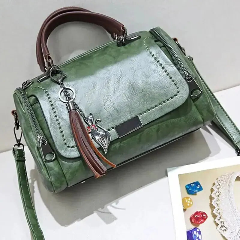 Rose – Ledertasche mit Struktur – Produktansicht 4