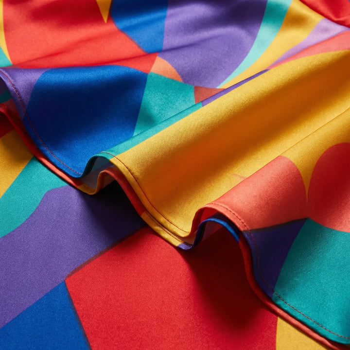 Plissiertes Midikleid in A-Linie für große Größen mit Rüschendetails - Beverly