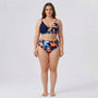 Plus-Size Bikini-Set Mit Tropenmuster - April