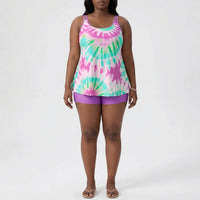 Plus Size Bikini Set Im Batik-Look - Eva