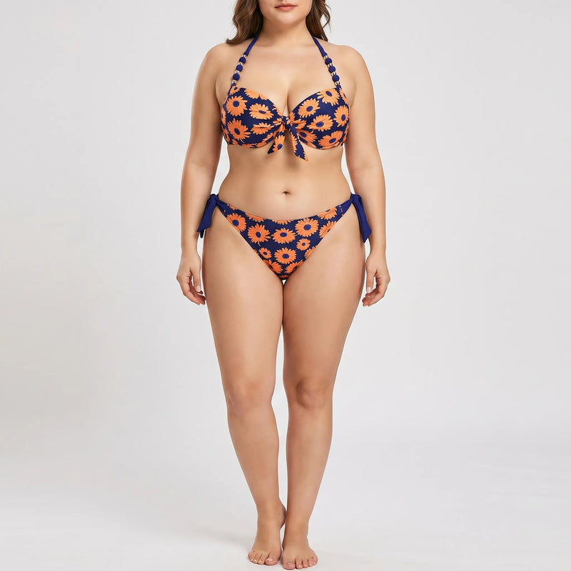 Push-Up-Bikini-Set In Plus-Size - Heidi