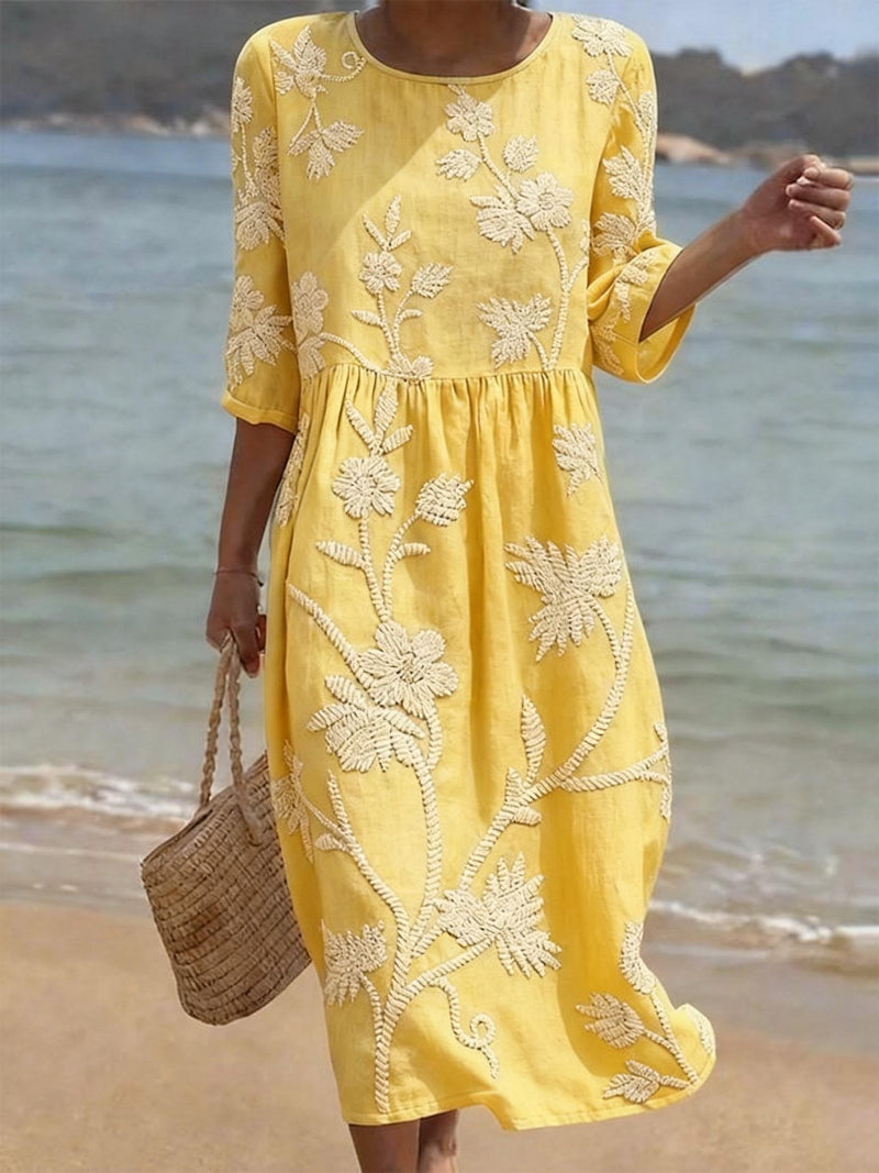 Greta – Legeres Damenkleid mit Blumenmuster – Produktansicht 1