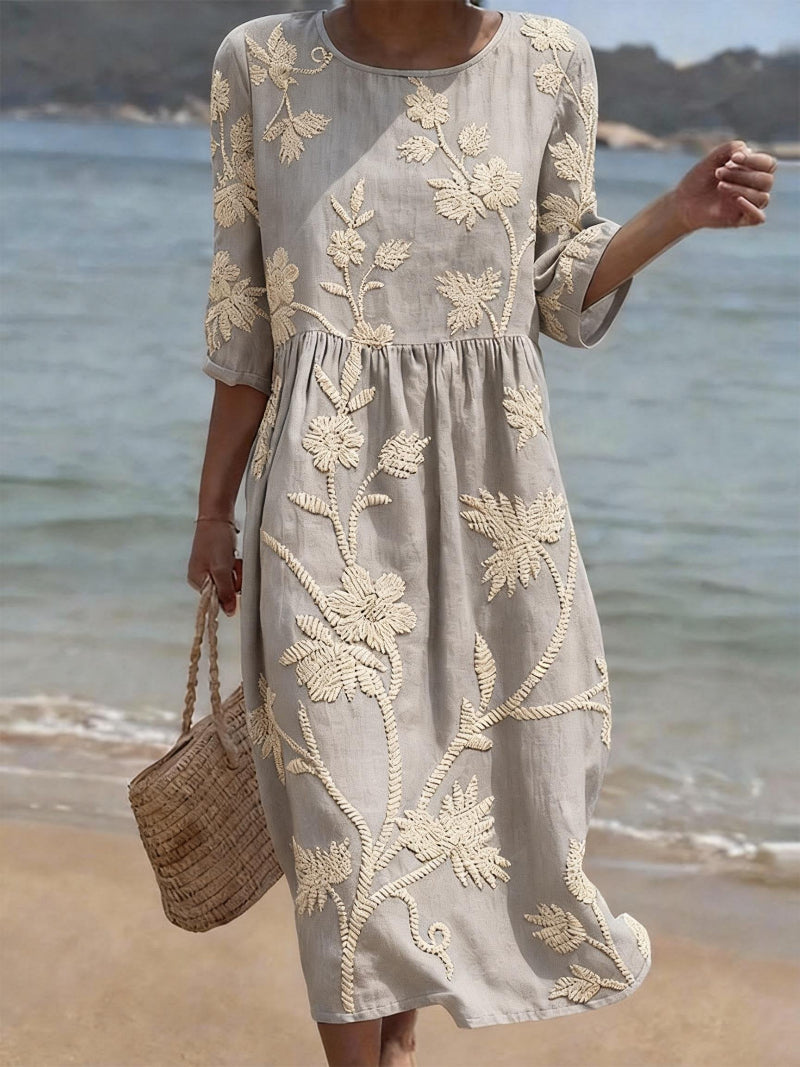 Lena – Legeres Damenkleid mit Blumenmuster – Produktansicht 1