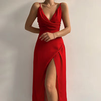 Stilvolles Spaghetti-Träger Kleid – Elena
