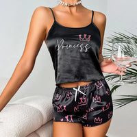 Stilvolles Satin-Pyjama-Set Damen – Alina