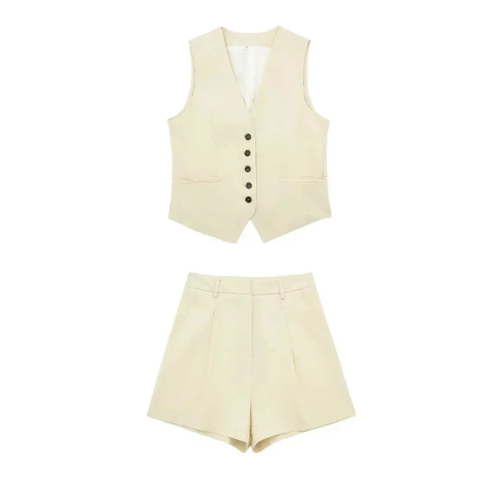 Zweiteiliges Sommeroutfit mit Vintage-Top – Amaya