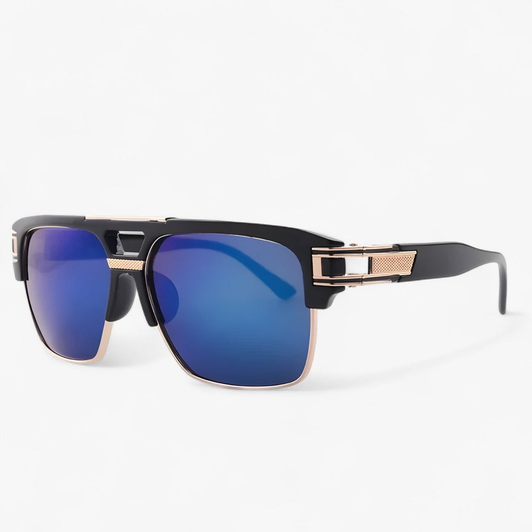 Verspiegelte Retro Designer-Sonnenbrille – Calvero