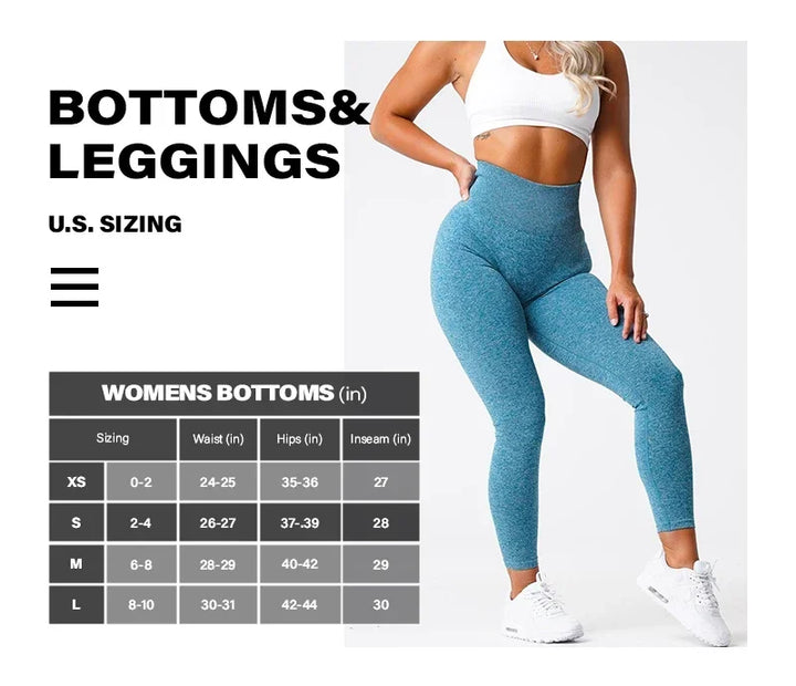 Nahtlose Yoga-Leggings mit Stretchbund & perfekter Passform – Freya