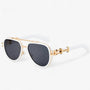 Oversized Steampunk-Sonnenbrille mit Polarisierten Gläsern – Arclight
