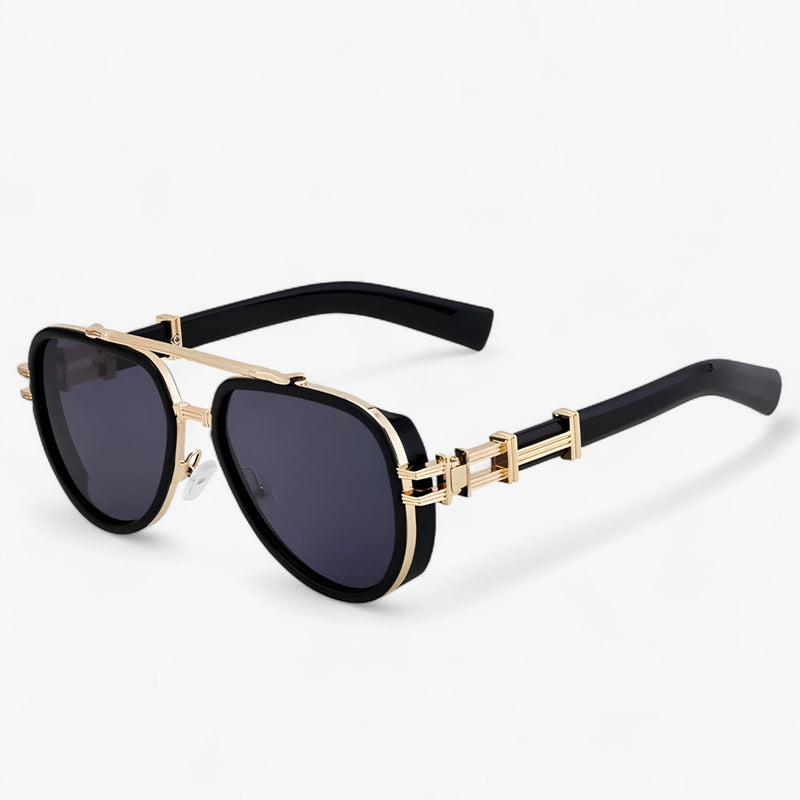 Oversized Steampunk-Sonnenbrille mit Polarisierten Gläsern – Arclight