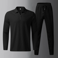 Premium Herren Freizeit-Set mit Langarmshirt und Jogginghose – Elian