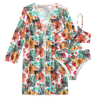 Bikiniset mit Hohem Bund und Cover-up – Amira