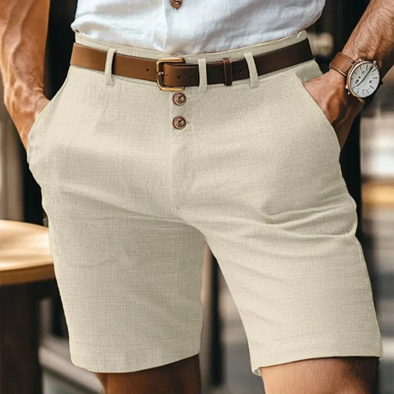 Atmungsaktiv & Vintage Slim-Fit Sommer-Shorts Herren – Lennart