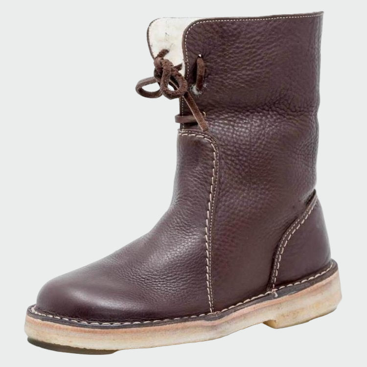 Berta – Wasserdichte Herren-Lederstiefel mit Wollfutter – Produktansicht 4
