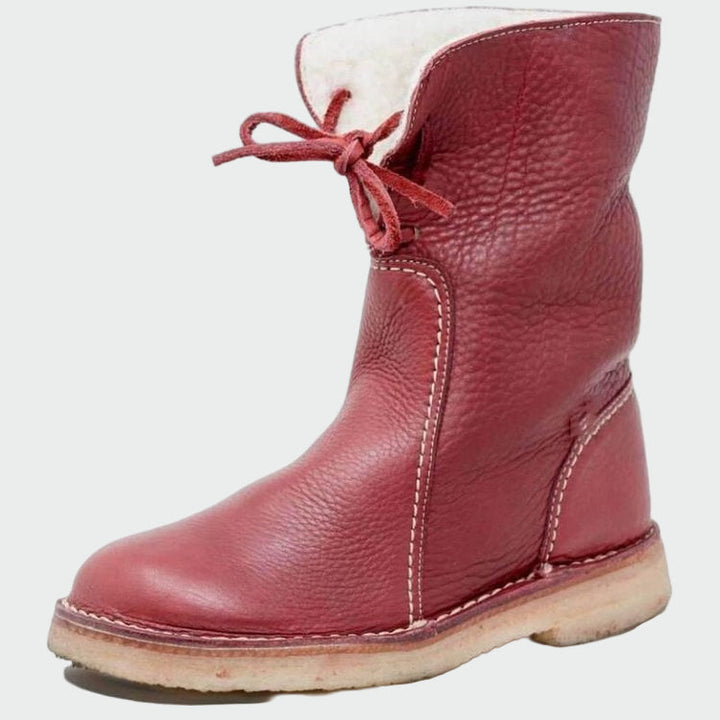 Berta – Wasserdichte Herren-Lederstiefel mit Wollfutter – Produktansicht 6