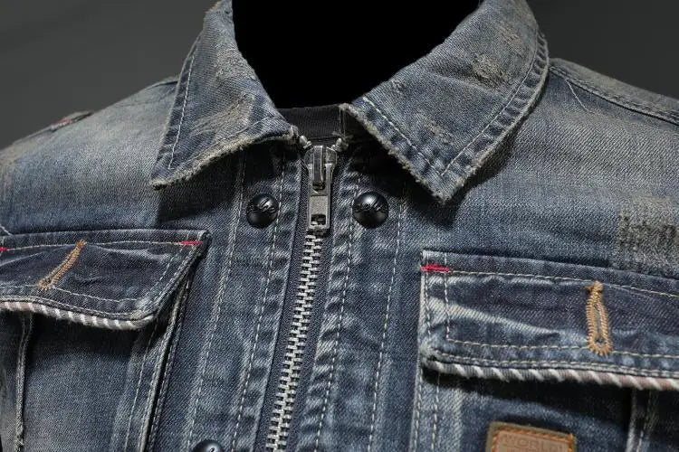 Retro-Jeansjacke im Vintage-Stil – Jasper
