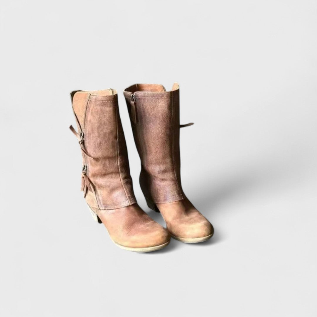Daria – Vintage-Stiefel bis zur Wadenmitte – Produktansicht 2