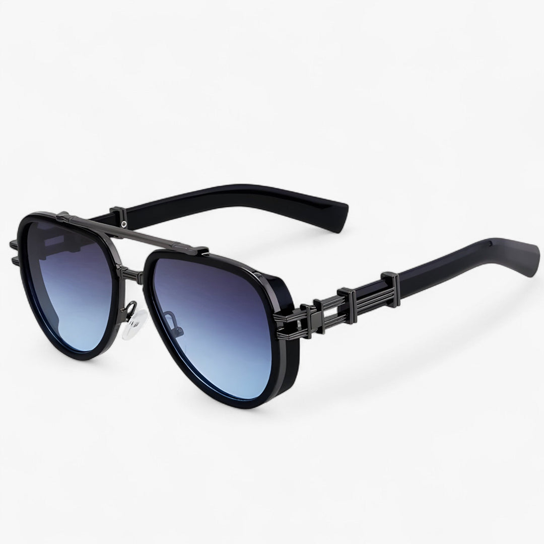 Oversized Steampunk-Sonnenbrille mit Polarisierten Gläsern – Arclight