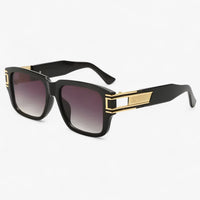 Vintage Sonnenbrille mit Eckigem Rahmen & Tropfendetail – Elvoir
