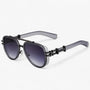 Oversized Steampunk-Sonnenbrille mit Polarisierten Gläsern – Arclight