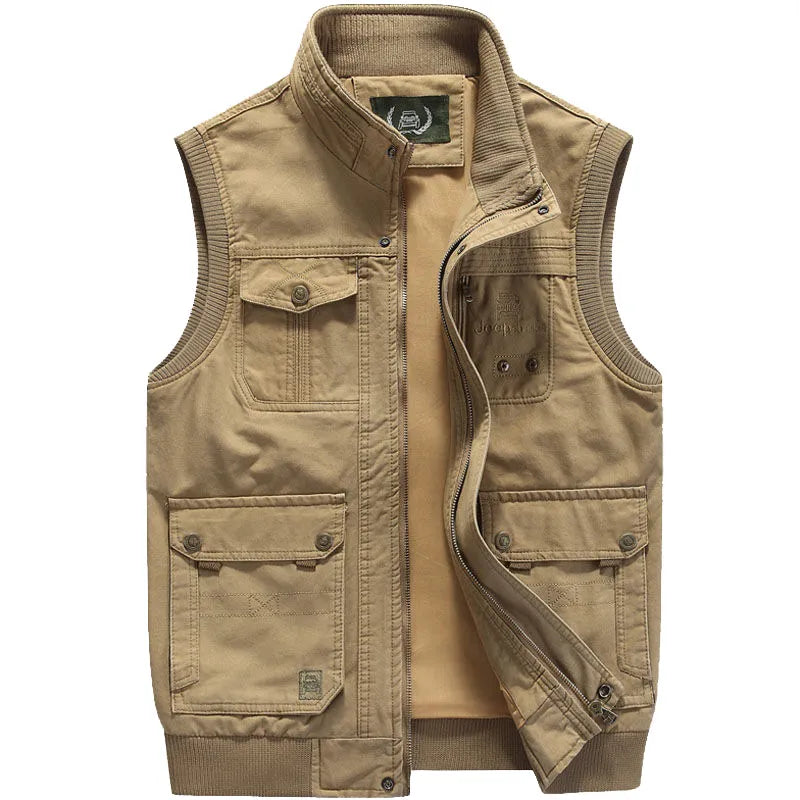 Vintage Outdoor-Weste mit Praktischen Taschen für Herren – Elias