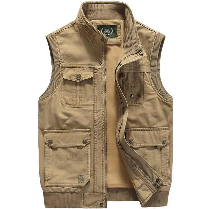 Vintage Outdoor-Weste mit Praktischen Taschen für Herren – Elias