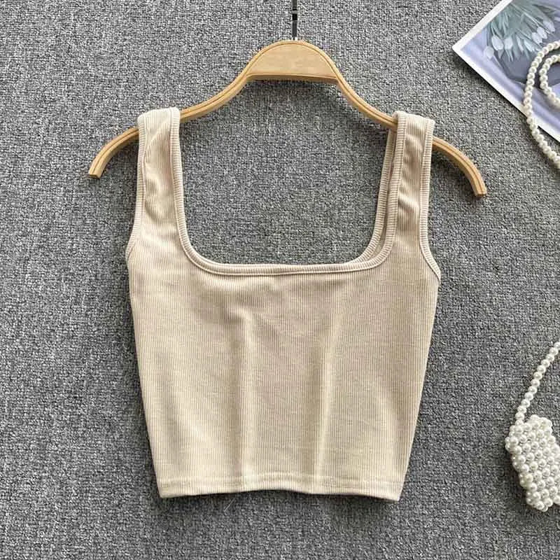 Rugloser Crop-Top in einfarbiger Farbe – Zayra