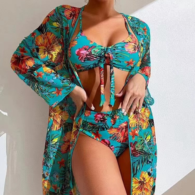 Bikiniset mit Hohem Bund und Cover-up – Amira
