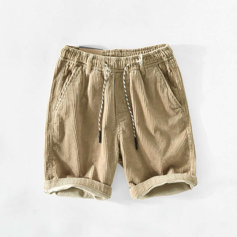 Retro-Cordshorts für Herren mit bequemem Schnitt – Raul