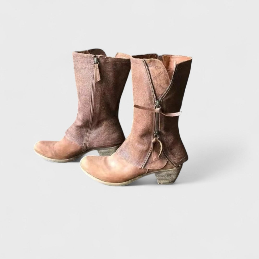 Daria – Vintage-Stiefel bis zur Wadenmitte – Produktansicht 4