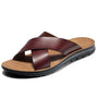 Italienische Herren-Leder-Pantoletten – Lorenzo