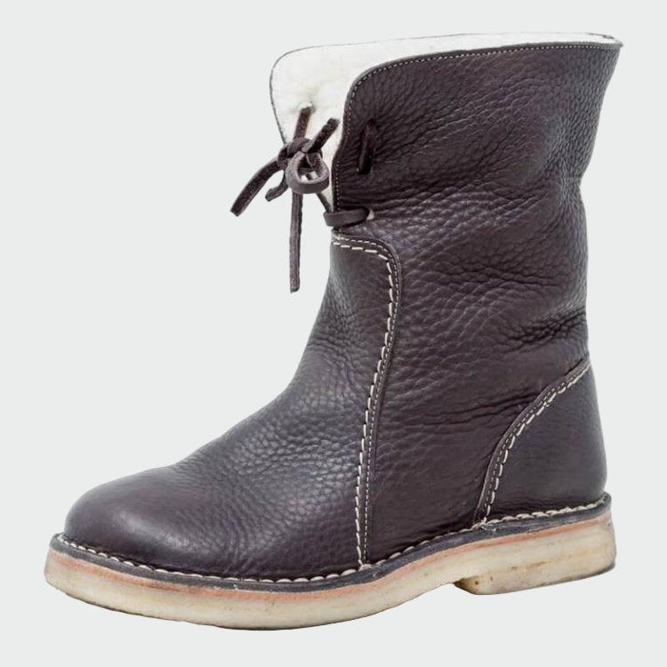 Berta – Wasserdichte Herren-Lederstiefel mit Wollfutter – Produktansicht 3