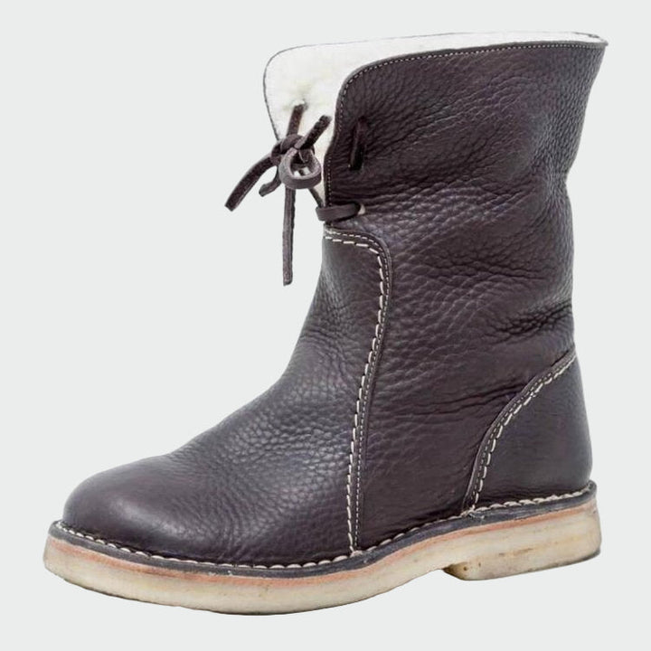 Berta – Wasserdichte Herren-Lederstiefel mit Wollfutter – Produktansicht 3