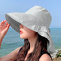 Damen Sonnenhut mit breiter Krempe und UV-Schutz – Celeste