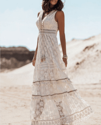 Lockeres Boho-Maxikleid mit stilvollen Details – Solange
