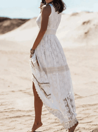 Lockeres Boho-Maxikleid mit stilvollen Details – Solange