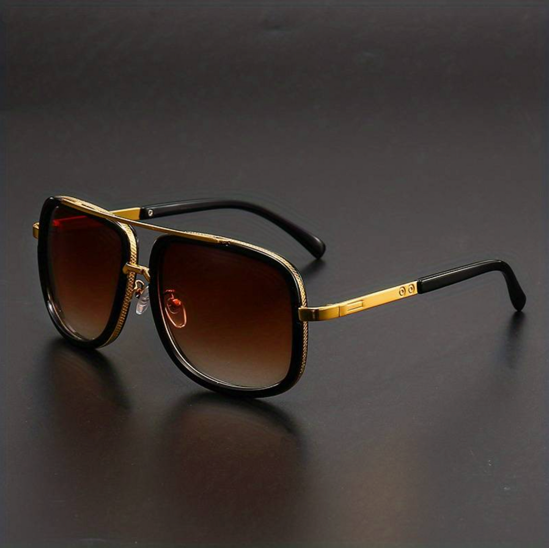 Stilvolle Unisex-Sonnenbrille mit edlem Finish – SunEdge Flair