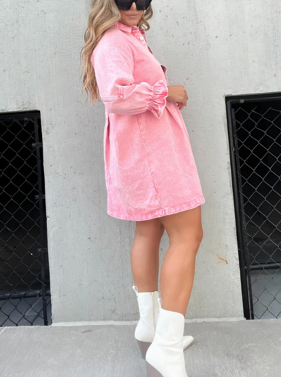 Denim Kleid mit langen Ärmeln – Noor